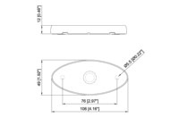 Feu de position LED ovale de 4 pouces avec réflecteur réfléchissant, lentille à clipser, montage en surface, feu de position latéral pour camion remorque, DOT/FMVSS108/SAE