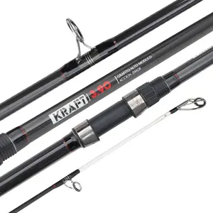 Kunden spezifische 3,9 m 4,2 m Surf Casting Rod Long Throw 3 Abschnitte Surf casting Rods Salzwasser Süßwasser Carbon Angelrute