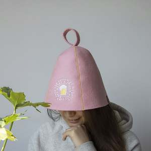 Customized Natural Wool Wholesale OEM Sauna <b>Hat</b> Wool Large Ladies - Product Image 6