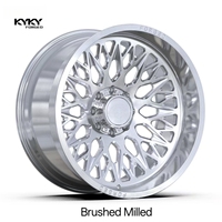 Jantes en alliage forgé Kyky concaves profondes sur mesure 20, 22, 24, 26, 28 pouces, OEM, 5x127, 6x139.7, 8x165.1, 8x170, 8x180, finition chrome poli