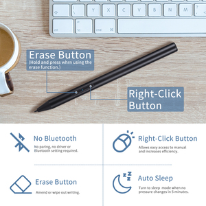 ที่แม่นยําสไตลัสดินสอปากกาพื้นผิว 1024 ความไวความดันแท็บเล็ตหน้าจอสัมผัสสําหรับ Microsoft Surface Pro 5 6 สําหรับ <span class=keywords><strong>Asus</strong></span> ปากกา - Product Image 2