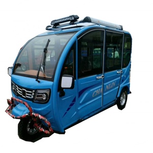 China Factory Price 3 Wheel Electric Closed Tricycle Rickshaw with 60V 52Ah Battery 40-50km/h Max Speed 3 <b>Passengers</b> for Adults - Product Image 1