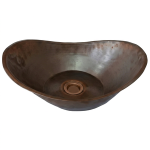 Évier en cuivre exquis fabriqué à la main Design moderne et élégant de qualité supérieure ajoute du luxe et un charme intemporel aux cuisines et aux bains - Product Image 1