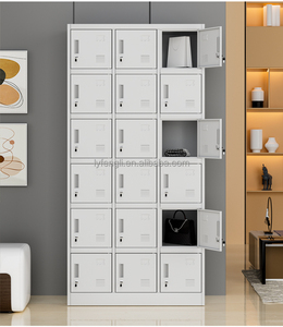 Modern 24-<b>Box</b> Personal Steel Storage Locker with Key-Lock Gym <b>Filing</b> Cabinet for Offices Knock-Down Structure - Product Image 3