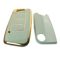 Vente en gros de coques de clés de voiture KOLEN en TPU, accessoires de voiture haut de gamme, résistantes aux rayures, légères, pliables, Passat B8 D3