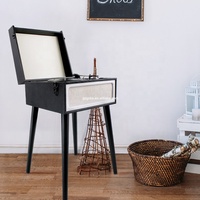 Offre d'usine : tourne-disques de qualité sonore exceptionnelle, lecteurs de disques vinyles, gramophone de style valise avec 4 pieds