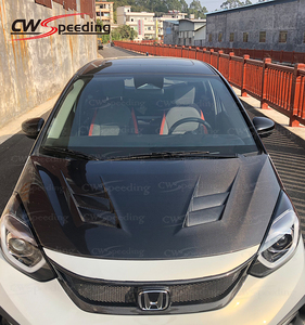 MU STYLE CARBON FIBER <strong>ENGINE</strong> HOOD BONNET for 2021-2022 HONDA JAZZ FIT GR9 - Product Image 3