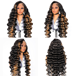 Perruques de cheveux humains à texture rebondissante et bouclée blonde élégante 13*6 perruques avant en dentelle pour femmes noires perruques de luxe exclusives - Product Image 4