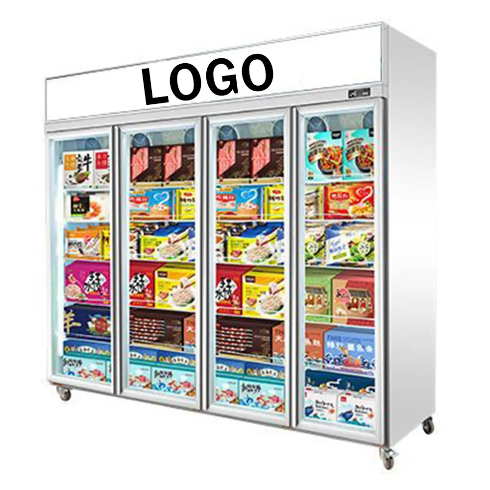 REBIRTH livraison mondiale Affichage réfrigérateur réfrigérateur congélateur Affichage vertical Commercial Refroidisseur de boissons Réfrigérateur