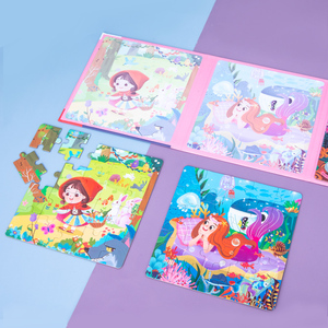 Juguete Montessori para Niños, Libro de Rompecabezas Magnético de Aprendizaje Temprano, Nuevo Diseño de Animales, Rompecabezas de Papel - Product Image 5