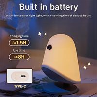 TSINYE-Veilleuse de bébé portable pour l'allaitement maternel, lampe rechargeable à bruit blanc pour enfant