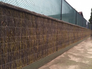 Accesorios de <span class=keywords><strong>valla</strong></span> de madera de <span class=keywords><strong>brezo</strong></span> de estilo alto, nueva protección, marco de hierro metálico, enlace de cadena, puertas de entrada para cercado de patio - Product Image 5