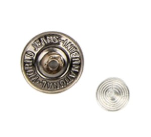 Metal Iron Stainless Steel Brass Jacket Denim <b>Button</b> Custom logo 20 mm Jeans <b>Button</b> - Product Image 2