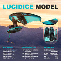 Conception exclusive de planche de wing foil gonflable pour la vente en gros, kit de wing foil, planche hydrofoil, ensemble en carbone