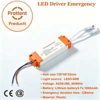 Kit de Conversión de Emergencia para Controladores de Batería, Inversor Mayorista, Kit de Conversión de Controlador de Emergencia, Módulo de Paquete de Emergencia para Luz LED de 3-50W