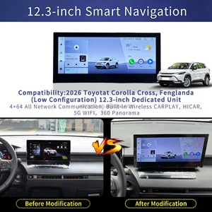 วิทยุติดรถยนต์ COROLLA Cross ปี 2023-2026 หน้าจอสัมผัส 12.3 นิ้ว 4G+64G 8 คอร์ ระบบแอนดรอยด์ พร้อม CARPLAY วิทยุติดรถยนต์พร้อม GPS มุมมอง 360 องศา - Product Image 3