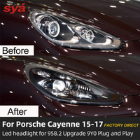 Phares LED Matrix PDLS SYA Premium style 2021 pour Porsche Cayenne 92A 958.2 2015 2016 2017 Remplacement des feux avant