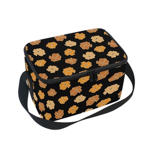 12 Cans Reusable Insulated Tote Cooler Bag Hawaiian Style Custom Print Aluminum Foil Small Lunch Box Bag for Food - Product Image 1