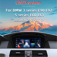 Autoradio pour BMW Série 3/5 E90 E91 E60 E61 CCC/CIC, système Linux 8,8 pouces, Android Auto et CarPlay sans fil, unité multimédia