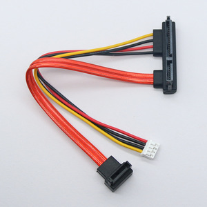 Sata Data <b>Cable</b> 7 15 Pin Right Angle Connector Copper Wire <b>For</b> <b>Computer</b> Hard Drive Connection - Product Image 2