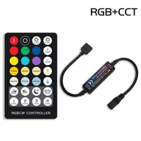 5V 30W 12V 72W 24 144W RF mini taille RGB CCT RGBW couleur unique led gradateur à distance contrôleur