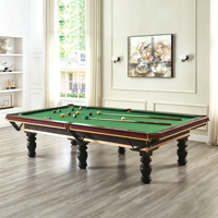 Billard russe professionnel, table de billard russe en bois massif de 9 pieds pour utilisation en bar