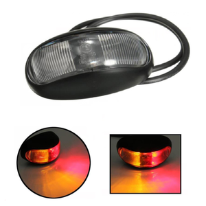 2 Đèn LED Báo Hiệu Bên Hông 2 Inch Chống Nước Màu Đỏ + Màu Hổ Phách Đèn Báo Hiệu Đuôi Xe Tải 12V Xe Bán Tải RV - Product Image 4