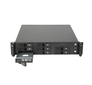 8 Hot Swap Bay 2U Desktop Network Server Case Industrial ATX Style Chasis Fan Material plástico Stock para servidor de Internet - Product Image 1