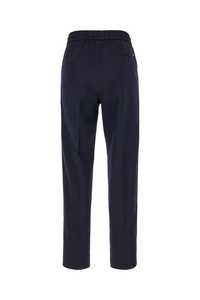Pantalon en coton stretch bleu marine de haute qualité Designer Taille élastique avec cordon de serrage Joggers en coton - Product Image 2