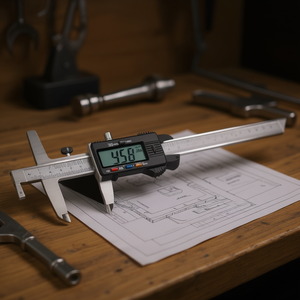 Calibrador de Profundidad Digital y Mecánico con Soporte para Pie, Longitud de 300 mm para Medición de Precisión - Product Image 3