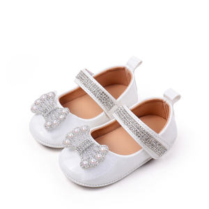 Chaussures pour bébé fille, charmantes, douces, avec strass, légères, élégantes, tendance, scintillantes, Mary Jane, nœud papillon, précieuses, chaussures de princesse - Product Image 3