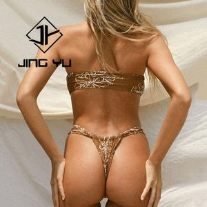 Maillots de bain de haute qualité, bandeau imprimé, bikini en nylon recyclé, maillots de bain sur mesure, maillots de bain polynésiens - Product Image 3