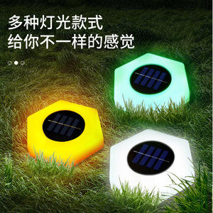 Lámpara Solar para Jardín, Luz para Escalones de Jardín, Iluminación de Paisaje con Energía Solar a Prueba de Agua, Luz Blanca Cálida y Verde - Product Image 4