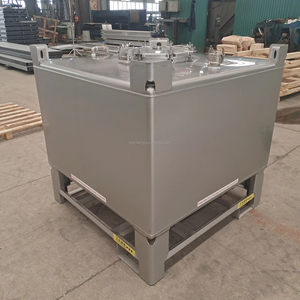 Réservoir IBC en acier inoxydable <span class=keywords><strong>ETECH</strong></span> de 275 gallons (1000 litres) pour le stockage de produits chimiques et de matières premières - Product Image 1