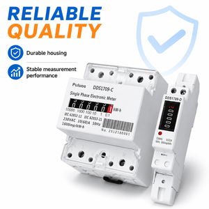 Compteur d'énergie compact DDS1709-D sur rail DIN, monophasé, moniteur <span class=keywords><strong>de</strong></span> <span class=keywords><strong>consommation</strong></span> <span class=keywords><strong>électrique</strong></span> en kWh avec <span class=keywords><strong>indicateur</strong></span> d'impulsions - Product Image 4