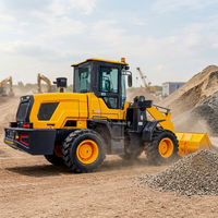 4 X 4 Kompakter Radlader Kleiner Wendekreis Hohe Manövrierfähigkeit Frontlader für Landwirtschaft Bau Landschaftsbau