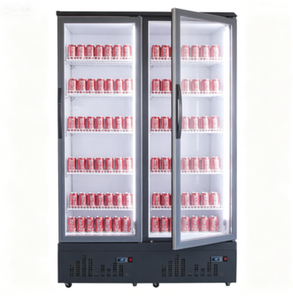 Enfriador Vertical de Doble Puerta de Vidrio de Alta Eficiencia y Enfriamiento Rápido, Refrigerador de Bebidas y Cerveza con Enfriamiento por Aire, Enfriador Energéticamente Eficiente para Restaurantes - Product Image 3