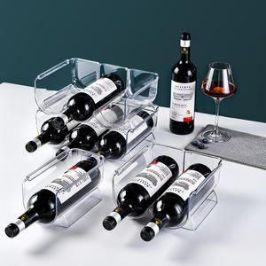 Soporte para botellas de agua apilable PET de una sola capa, gran oferta, estante para bandeja de vino tinto - Product Image 2