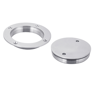 Placa de Cubierta Redonda Roscada Hermética de Grado Marino de Acero Inoxidable para Barco y Yate - Product Image 4