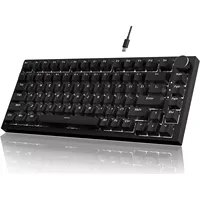 Clavier de jeu mécanique Ajazz AK820, nouveau, filaire USB + sans fil 2,4 G, RVB, blanc, noir, violet, personnalisable, disposition 75 %, structure à joint