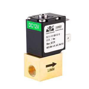 Yong Chuang Solenoid Valve G1/8 1.6mm DC12V Air Gas Water Control Valve - Product Image 1