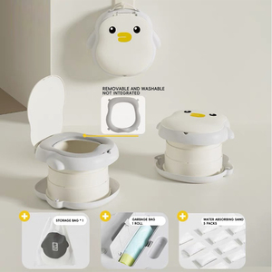 SUNNUO 2025 nouveau mignon pingouin motif Portable <span class=keywords><strong>pliable</strong></span> enfants bassin voiture en plein air <span class=keywords><strong>voyage</strong></span> bébé formation pliant <span class=keywords><strong>toilette</strong></span> - Product Image 6