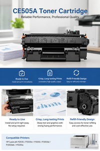 Cartouche de toner haute capacité HP CE505X 280A 05A CE505A P2035 P2050 P2055 P2055d <span class=keywords><strong>P2055dn</strong></span> LaserJet - Product Image 4