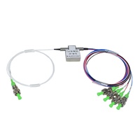 Interrupteur optique 1x4, Fiber de raccordement polarisée (PANDA) avec connecteur FC/APC, clé étroite