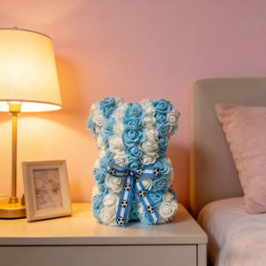 Oso de Peluche de Rosas Argentinas Premium en Oferta, Flor Artificial de PE para Decoración de Bares Deportivos y Regalos para Fanáticos, Suministro al por Mayor - Product Image 2