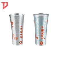 Logo personnalisé couleur fête petite taille couleur changeante tasse en aluminium bière tasse en métal réutilisable mup en aluminium