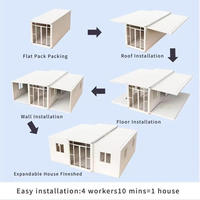 Maison conteneur modulaire préfabriquée extensible en acier, portable, pour hôtels et villas de luxe, écologique et économique, fabriquée en Chine