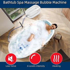 Nueva Máquina de Burbujas para Baño y Spa con Tapete para Bañera, Masajeador de Burbujas Silencioso para el Hogar, para Aliviar la Fatiga Después del Trabajo - Product Image 4