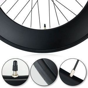 Roues de vélo fixie en alliage d'aluminium de haute qualité <span class=keywords><strong>700C</strong></span> avec freins à disque, <span class=keywords><strong>36</strong></span> <span class=keywords><strong>trous</strong></span>, jantes de 88 mm et 90 mm de largeur pour vélo fixie - Product Image 5