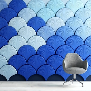 แผ่นอะคูสติก PET คุณภาพสูงสำหรับกันเสียง แผ่นผนัง 3 มิติ PET Felt - Product Image 2